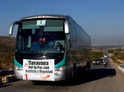 El contingente cumple su tercer día a través del territorio nacional. AFP  /