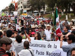 La ''caravana del consuelo'' ha ido engrosando sus filas de familiares y víctimas de la inseguridad. EL UNIVERSAL  /