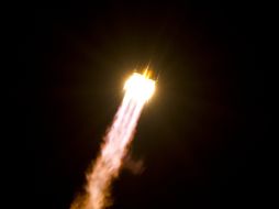 El lanzamiento del cohete portador Soyuz-FG se produjo desde la rampa del cosmódromo Baikonur. AFP  /