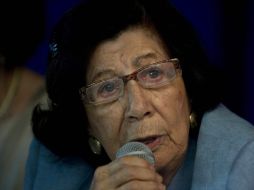 Guadalupe Rivera, hija del muralista Diego Rivera, solicita tipificar como delito grave la falsificación de obras. AFP  /