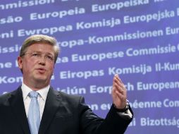 Stefan Füle, comisario europeo de Ampliación, afirma que Croacia demuestra dar pasos irreversibles hacia su adhesión a la UE. REUTERS  /