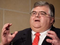 Carstens presentó su candidatura en el Instituto Peterson. AFP  /