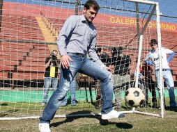 Íker Casillas se encuentra en Chile, invitado por un banco como parte de una gira promocional. REUTERS  /