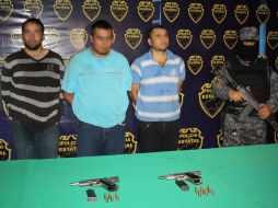 Los elementos de seguridad se percataron de los tres hombres cuando presentaron actitud sospechosa. O. RUVALCABA  /