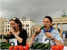 Inicialmente se culpó de la contaminación por E.coli a los pepinos importados de España. AFP  /