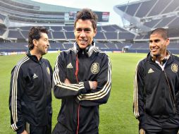 Héctor Moreno (centro) jugará la próxima temporada en el futbol español con los Periquitos. MEXSPORT  /