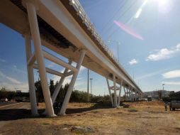 Aspecto actual en la zona del Puente El Álamo, inaugurado a finales de enero. A. GARCÍA  /