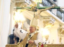 Esta tarde se realizó una misa en torno a las celebraciones del Cuerpo de Cristo. A. CAMACHO  /
