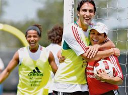 Pese a todo, hay un magnífico ambiente en el Tricolor que jugará la final mañana contra Estados Unidos. MEXSPORT  /