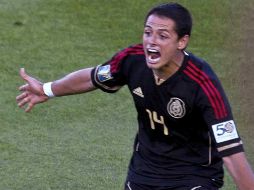 'Chicharito' Hernández marcó siete goles repartidos en cuatro de los seis partidos disputados por México. MEXSPORT  /