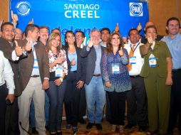 Como hace seis años, Santiago Creel encabeza las preferencias entre los siete precandidatos panistas. EL UNIVERSAL  /