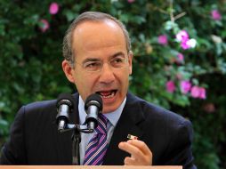 Felipe Calderón reconoció que la sociedad mexicana requiere un país con justicia y sin violencia. EL UNIVERSAL  /