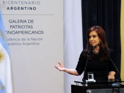Cristina Fernández, presidenta de Argentina, ha descalificado en días pasados las declaraciones de Gran Bretaña. ARCHIVO  /
