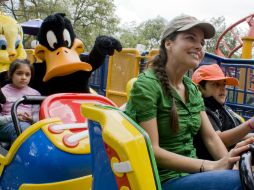Un parque de diversiones fue el punto de encuentro entre Ana Claudia y los pequeños. NTX  /