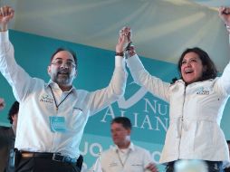 Luis Castro Obregón y Mónica Arriola, fueron elegidos como Presidente y Secretaria General del partido. EL UNIVERSAL  /
