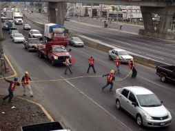 Las restricciones a la circulación en Periférico y Colón no generaron alteraciones importantes al tránsito vehicular. A. HINOJOSA  /