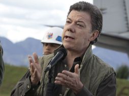 El presidente colombiano, Juan Manuel Santos, mencionó que el líder guerrillero de las FARC escapó de su campamento. EFE  /