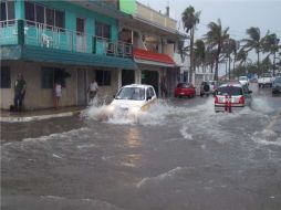 Imagen de las calles de Tamaulipas tras el paso de 'Arlene'. ARCHIVO  /