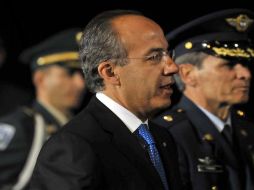 Felipe Calderón dijo a inversionistas ''vengan a hacer utilidades al país''. ARCHIVO  /