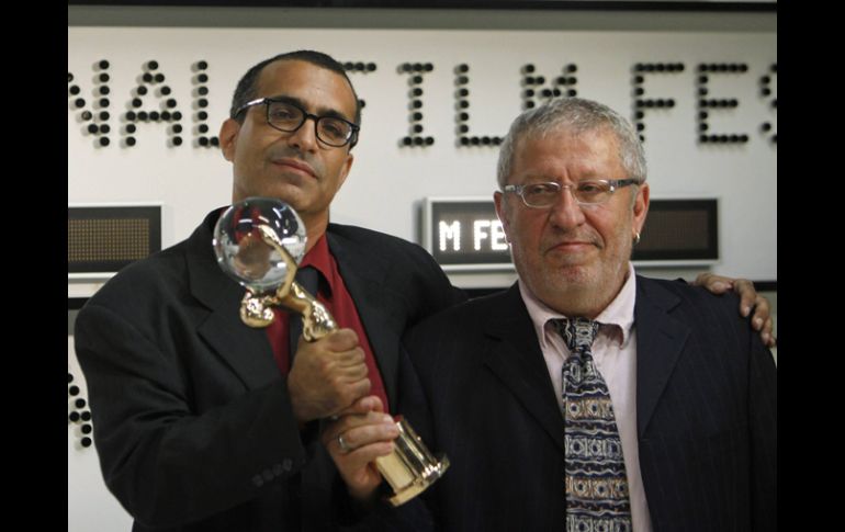 El director israelí Joseph Madmony (izquierda) y el productor Chaim Sharir. ESPECIAL  /