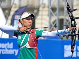 La mexicana Aída Román dio junto con su pareja su mejor esfuerzo para obtener la cuarta posición dentro de su especialidad. AFP  /