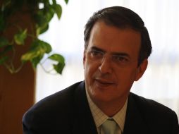 Marcelo Ebrard propone partidos conformados de coaliciones para mejores resultados. ARCHIVO  /