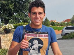 El defensa mexicano Héctor Moreno, fue oficialmente integrado a la escuadra del Espanyol. EFE  /