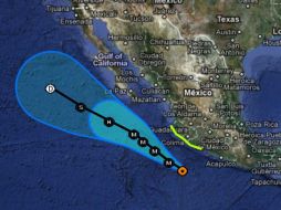 Los extremos de 'Dora' se acercarán el sábado a Baja California Sur, pero el meteoro no tocará tierra. ESPECIAL  /