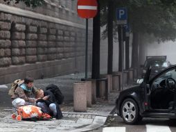 El atentado ocasionó caos en un barrio gubernamental de Oslo. AFP  /