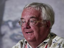 El escritor inglés de Terror con varias obras llevadas al cine, en rueda de prensa en la XXIV Semana Negra de Gijón en España. NTX  /