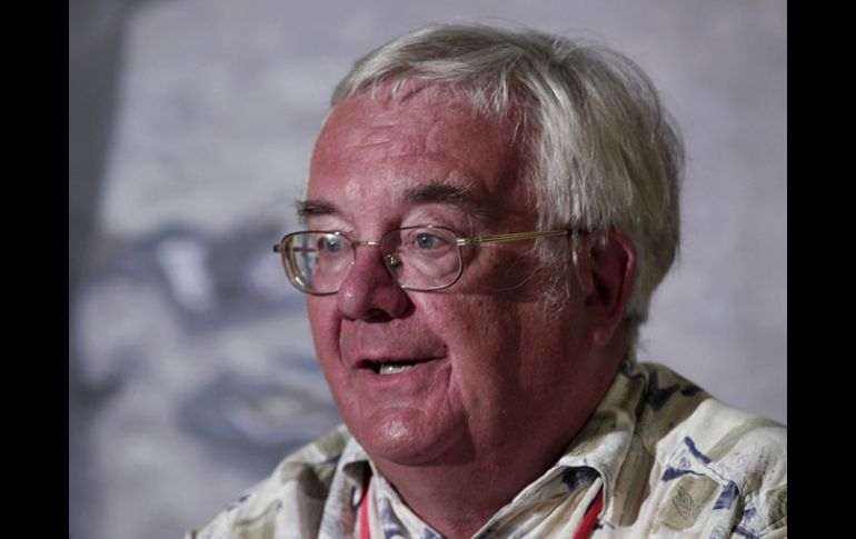 El escritor inglés de Terror con varias obras llevadas al cine, en rueda de prensa en la XXIV Semana Negra de Gijón en España. NTX  /