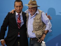 La semana pasada Javier Sicilia, activista, y Francisco Blake, secretario de Gobernación, sostuvieron un encuentro. NOTIMEX  /