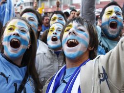 Los seguidores paraguayos se dejan ver emocionados en la final de la Copa América 2011. Reuters  /