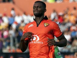 El jugador de Jaguares, Jackson Martínez, durante partido del Torneo Apertura contra Monterrey. MEXSPORT  /