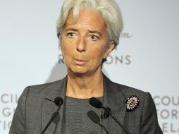 Lagarde advirtió que recortes al gasto 'indebidamente apresurados' podrían afectar el ritmo de recuperación en la economía de EU. EFE  /