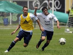 Selección de Argentina durante sus primeros entrenamientos en Medellín, Colombia. EFE  /