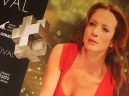 La actriz Silvia Navarro es imagen del Festival de Cine de Guanajuato. A. CAMACHO  /