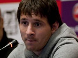 El jugador argentino, Lionel Messi, llegó este jueves a Chile para participar en un partido de exhibición. AFP  /