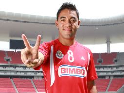 El jugador 5 minutos antes de terminar su entrenamiento en el estadio Omnilife. EL INFORMADOR  /