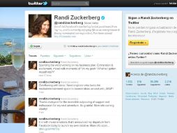 Twitter de Randi Zuckerberg. ESPECIAL  /