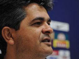 EL entrenador de Brasil durante la conferencia de prensa que dio en un hotel en Barranquilla. AFP  /