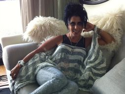 Guzmán se mostró feliz por obtener el logro de ser considerada la reina del rock. EFE  /