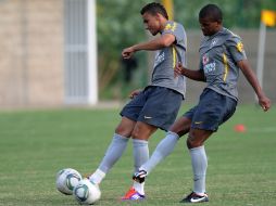 Jugadores de la Selección Sub-20 de Brasil, durante sesión de entrenamiento previo a su encuentro con Arabia Saudí. AFP  /