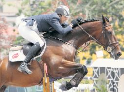 Juan Vicente Mendoza, a lomos de ''Uno Momento''. M. FREYRÍA  /