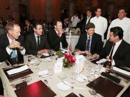 Aspecto de la cena que encabezó el alcalde de Guadalajara, Aristóteles Sandoval. E. BARRERA  /