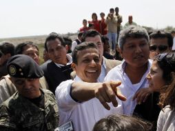 El presidente Humala visita a las víctimas del sismo en Pisco. REUTERS  /