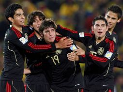 Edson Rivera aportó dos goles para la victoria de México ante Colombia. REUTERS  /