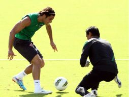 Aldo de Nigris durante un entrenamiento con su equipo el dia de hoy. MEXSPORT  /