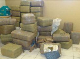 En dos operaciones distintas, el Ejército logró el decomiso de más de dos toneladas de mariguana en Tamaulipas. ARCHIVO  /