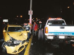 Aspecto de los automotores en el cruce de Prolongación Alcalde y Periférico. O. RUVALCABA  /